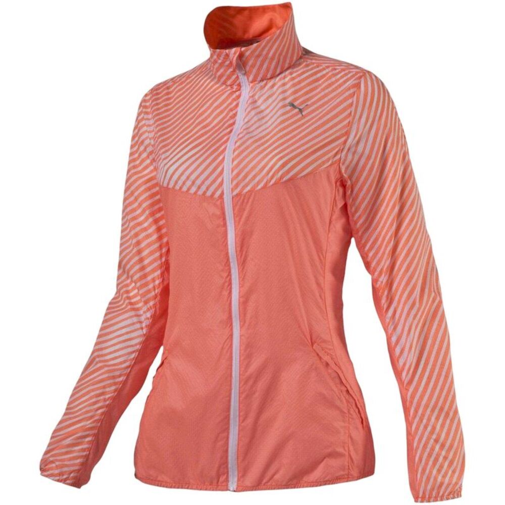 Puma Womens/Ladies Graphic Woven Jacket / Orange